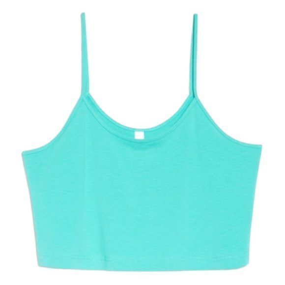 NWOT BP. Crop Knit Camisole In Green‎ Marine (L) - Picture 10 of 10
